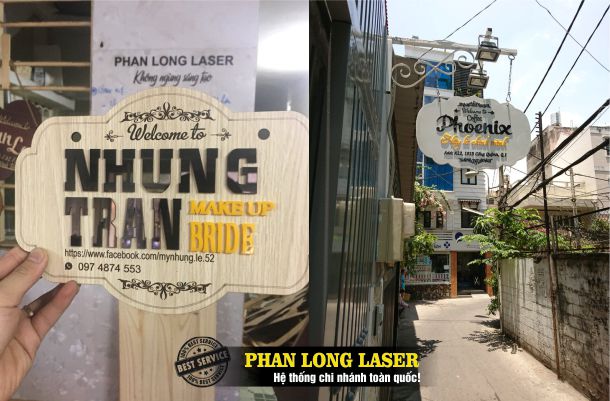 Địa chỉ cơ sở chuyên làm biển gỗ tên shop dùng để chụp hình đạo cụ cho cửa hàng tại Sài Gòn và Tphcm